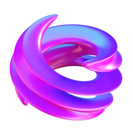 Forme d'anneau abstrait  3D Icon