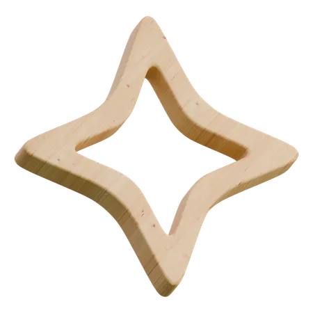 Forme d'étoile  3D Icon