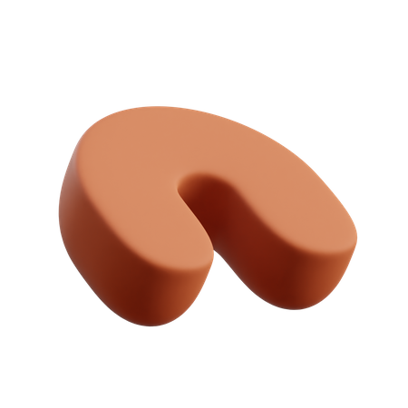 Forme d'oreiller cervical  3D Illustration