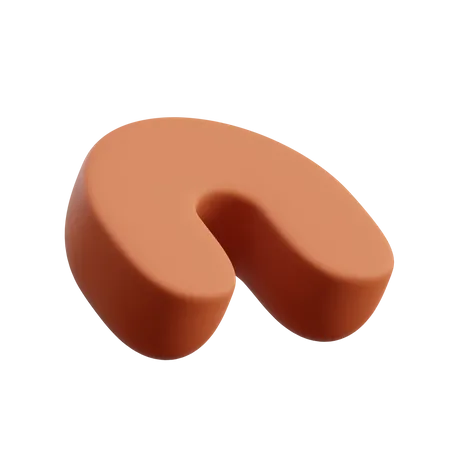 Forme d'oreiller cervical  3D Illustration