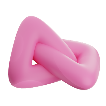 Forme de ballon abstrait  3D Icon