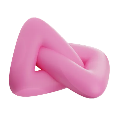 Forme de ballon abstrait  3D Icon