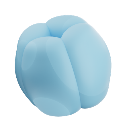 Forme de ballon abstrait  3D Icon