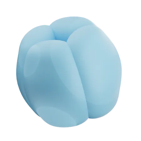 Forme de ballon abstrait  3D Icon