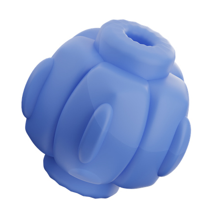 Forme de ballon abstrait  3D Icon