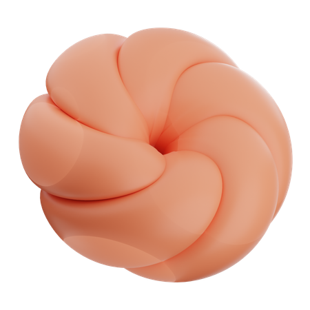 Forme de ballon abstrait  3D Icon