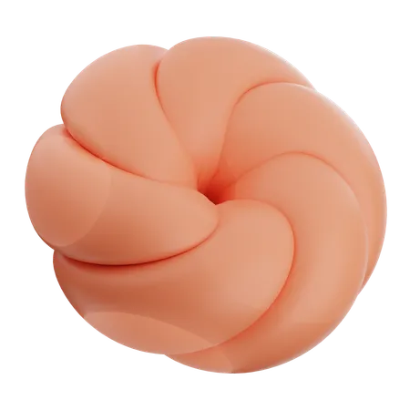 Forme de ballon abstrait  3D Icon