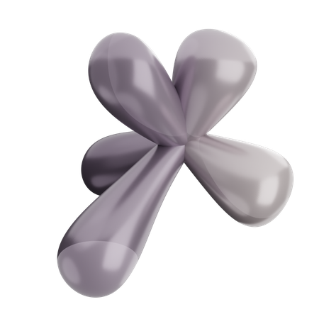 Forme de ballon abstrait  3D Icon