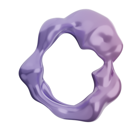 Forme de ballon abstrait  3D Icon