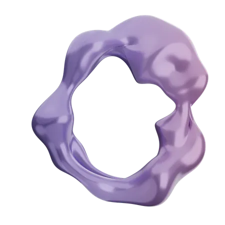 Forme de ballon abstrait  3D Icon