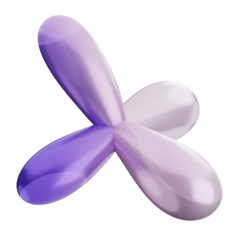 Forme de ballon abstrait  3D Icon