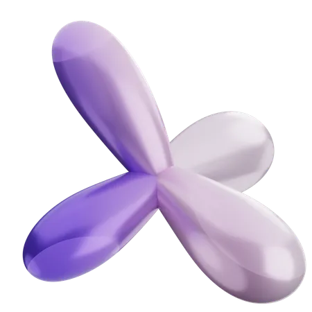 Forme de ballon abstrait  3D Icon