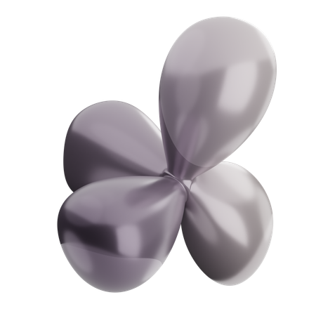 Forme de ballon abstrait  3D Icon