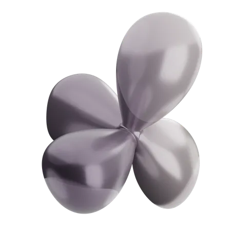 Forme de ballon abstrait  3D Icon