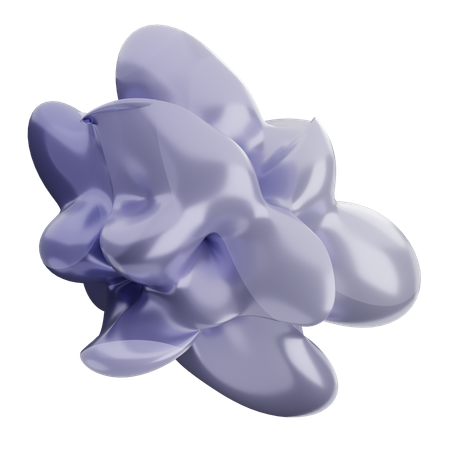 Forme de ballon abstrait  3D Icon