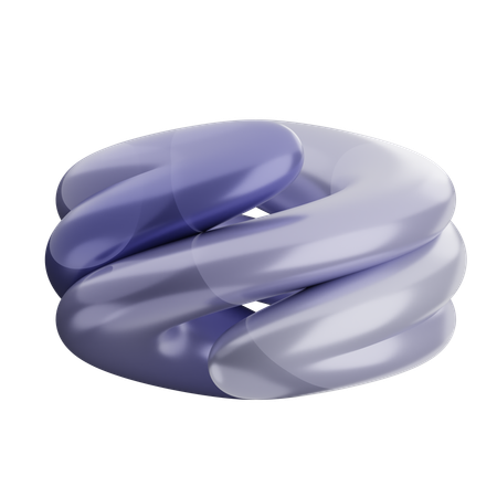 Forme de ballon abstrait  3D Icon