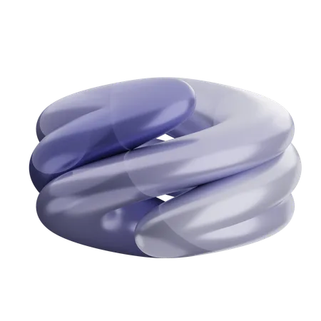 Forme de ballon abstrait  3D Icon