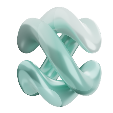 Forme de ballon abstrait  3D Icon