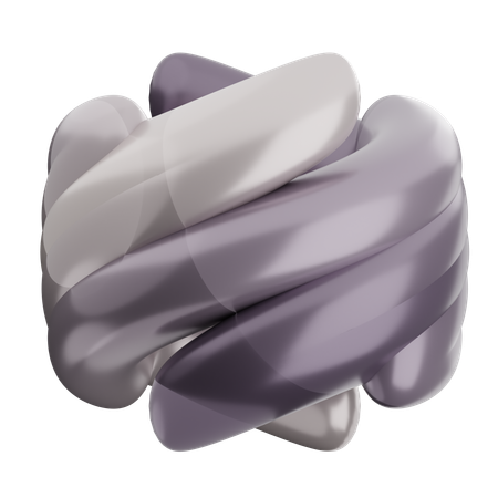 Forme de ballon abstrait  3D Icon