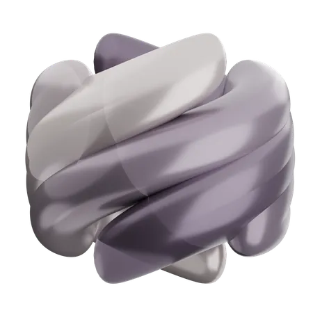 Forme de ballon abstrait  3D Icon