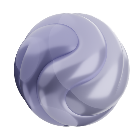 Forme de ballon abstrait  3D Icon