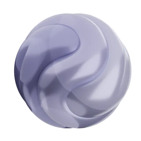 Forme de ballon abstrait  3D Icon