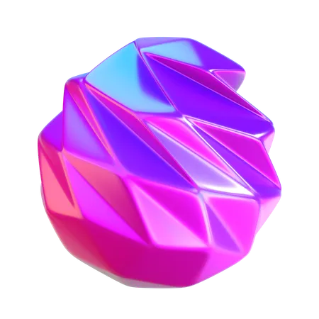 Forme de boule abstraite  3D Icon