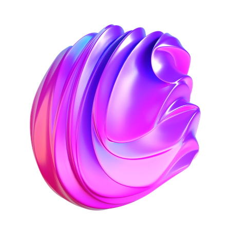 Forme de boule abstraite  3D Icon