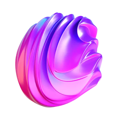 Forme de boule abstraite  3D Icon