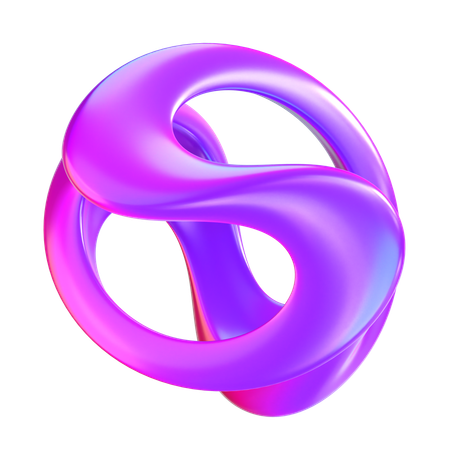 Forme de boule abstraite  3D Icon