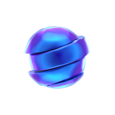 Forme abstraite en forme de boule  3D Icon