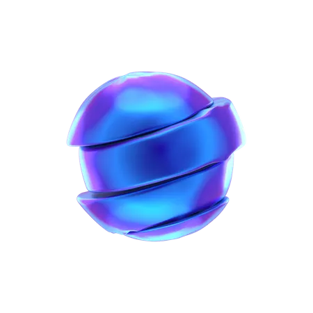 Forme abstraite en forme de boule  3D Icon