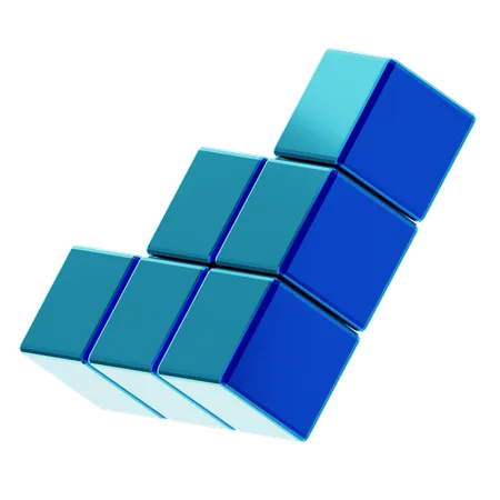 Forme de cube abstrait  3D Icon