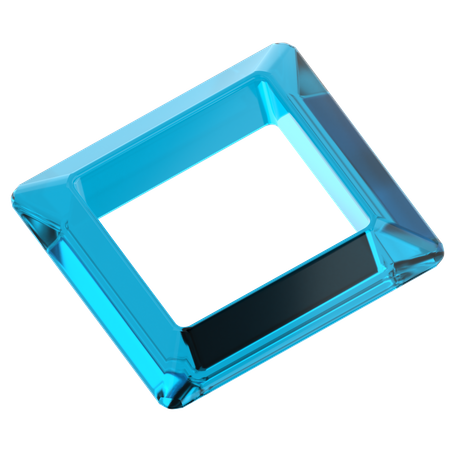 Forme de cube creux  3D Icon