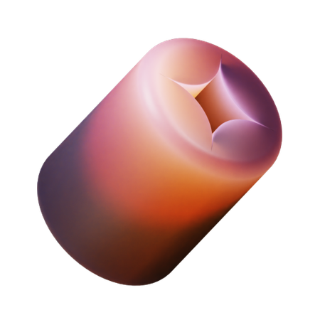 Forme de cylindre creux  3D Icon