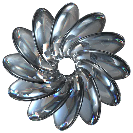 Forme de fleur  3D Icon