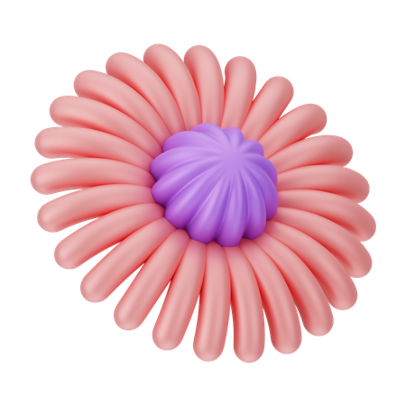 Forme de fleur abstraite  3D Icon