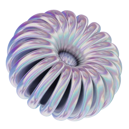 Forme de fleur encerclant  3D Icon