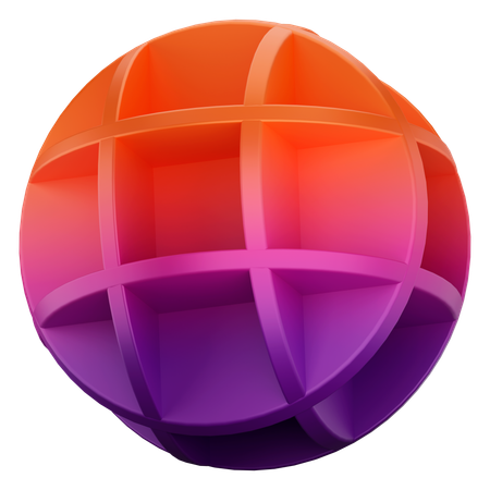 Forme de globe  3D Icon