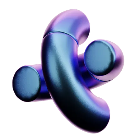 Forme double jelly bean  3D Icon