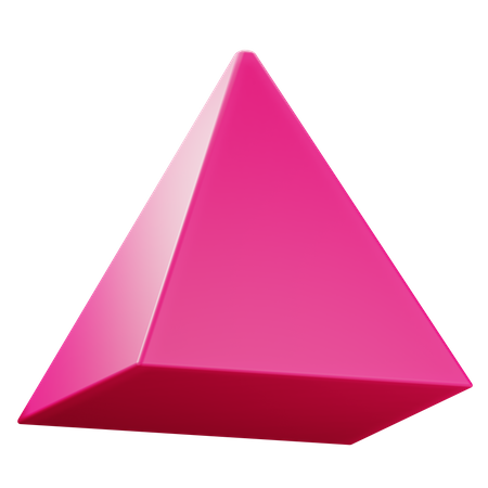 Forme de pyramide carrée  3D Icon