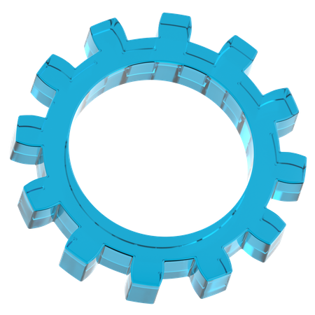 Forme de roue dentée  3D Icon