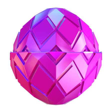 Forme de sphère abstraite  3D Icon