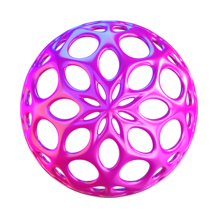 Forme de sphère abstraite  3D Icon