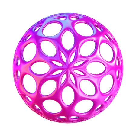 Forme de sphère abstraite  3D Icon