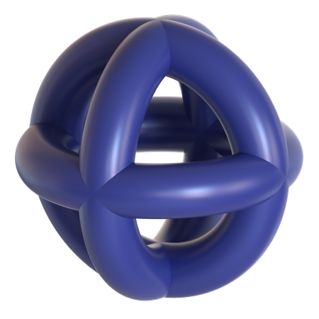 Forme abstraite de tore  3D Icon