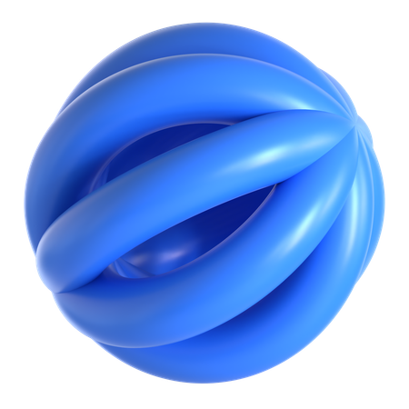 Forme abstraite de tore  3D Icon