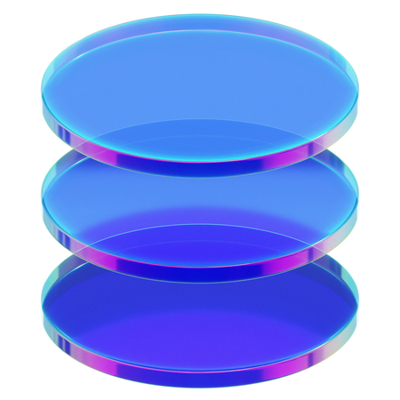 Forme de verre abstraite  3D Icon