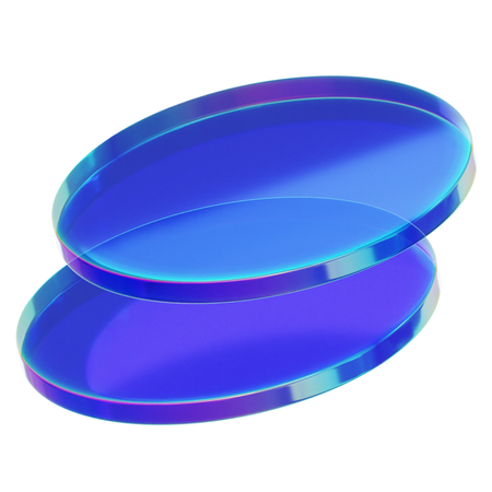 Forme de verre abstraite  3D Icon