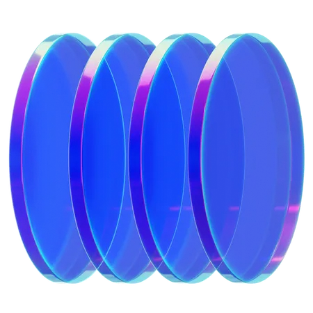 Forme de verre abstraite  3D Icon